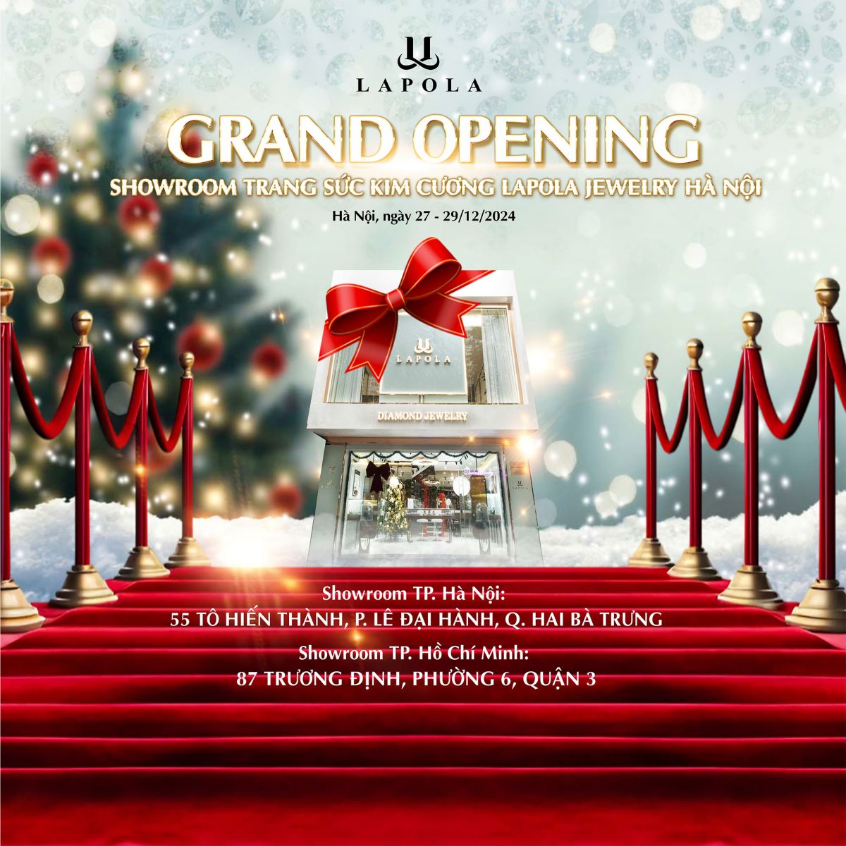 Khai trương showroom trang sức kim cương Lapola Jewelry Hà Nội